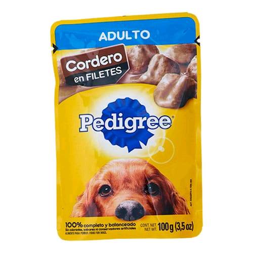 PEDIGREE ADULTO POUCH CORDERO 100 GR