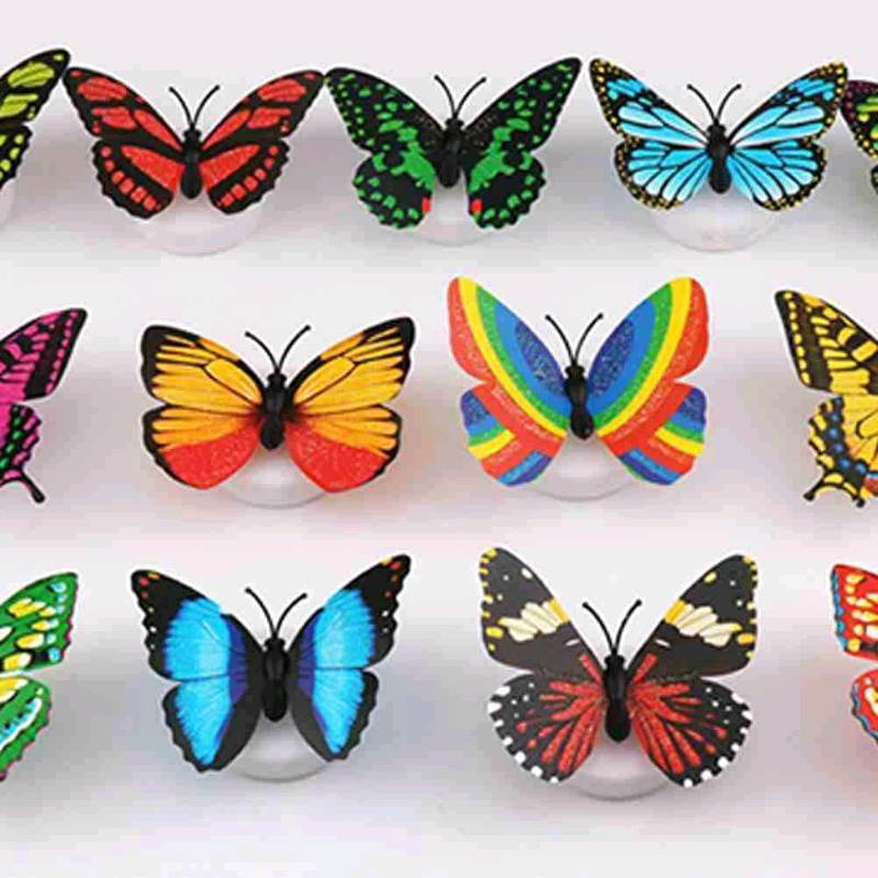 Mariposas Decorativas Multicolor, Set 12 Unid. - Aqua y Flores -  Importadora de Insumos Florales