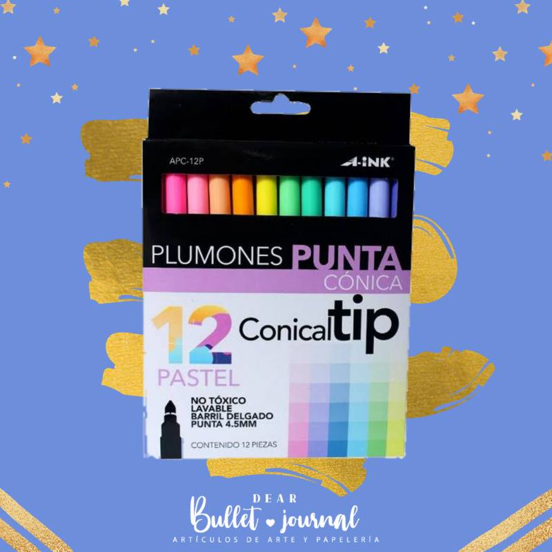 Plumones Punta Pincel A-ink