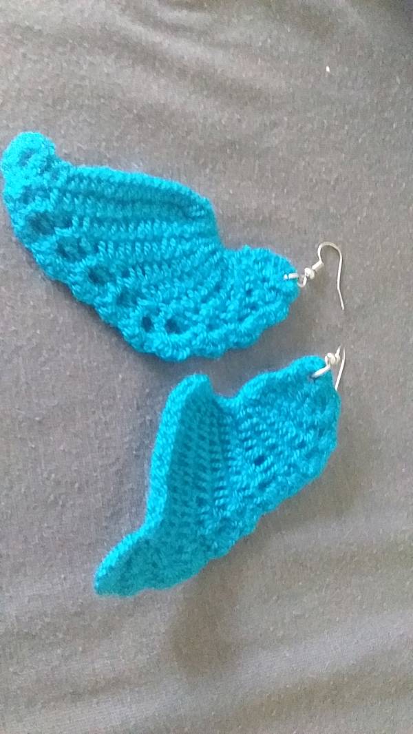 Aretes en forma alas  de ángel