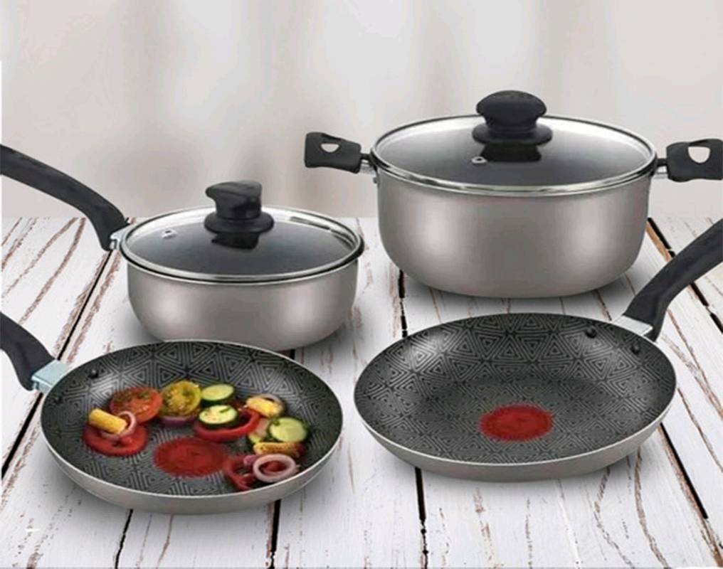 Batería de cocina IMUSA COLORS 11 piezas Rojo con Tapa de Vidrio - Imusa