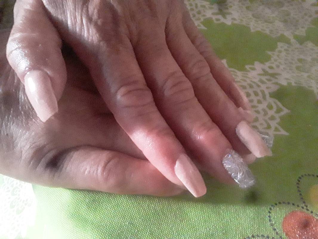 Uñas esculpida 