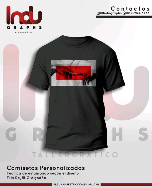 Camiseta vinil textil de impresión en Santo Domingo