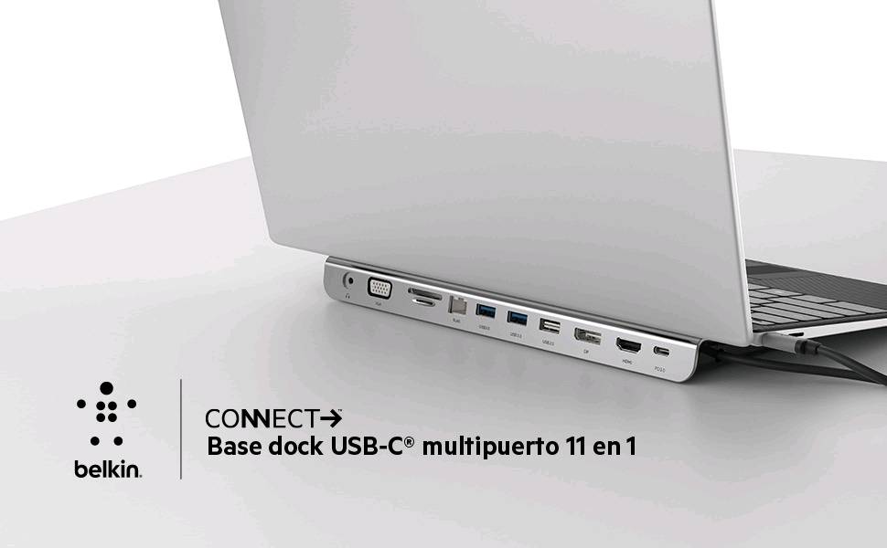 Adaptador Multipuerto Belkin USB-C 4 en 1 - Plata