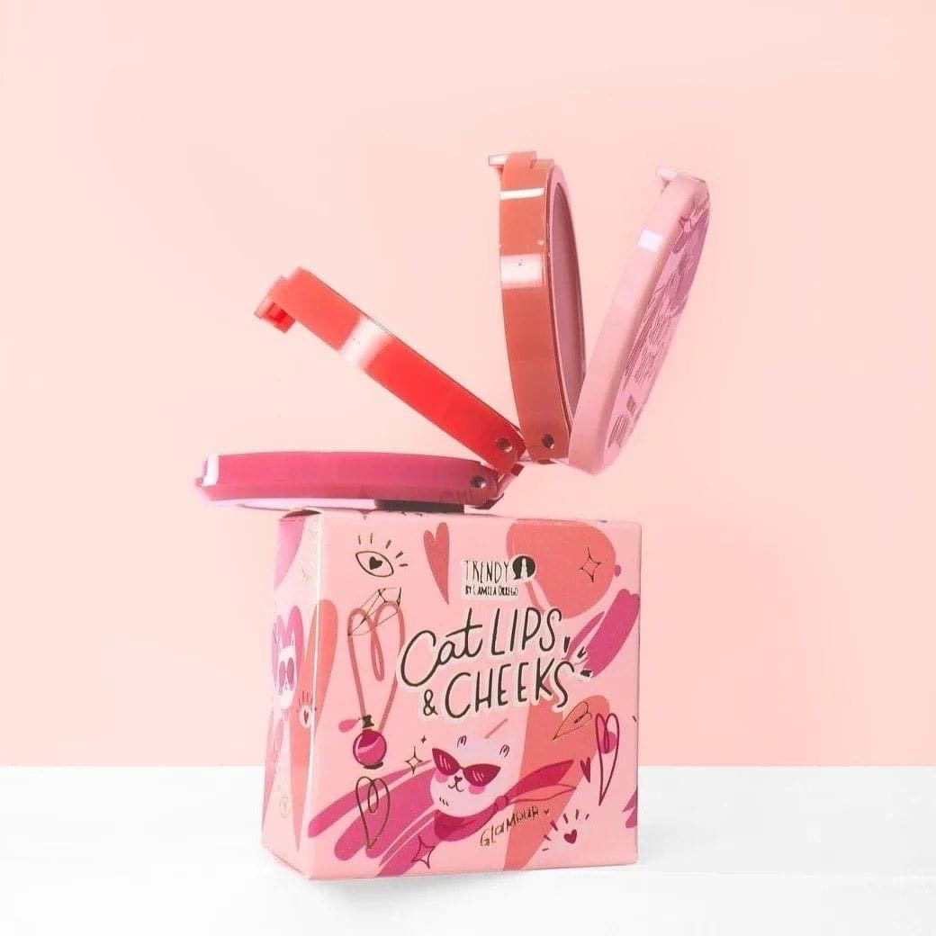 Kit trendy cat lips cheeks 