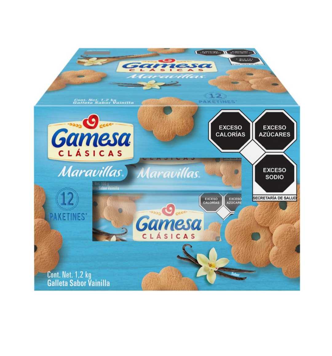 GALLETAS MARAVILLAS 12 PZS DE 100 GR C/U