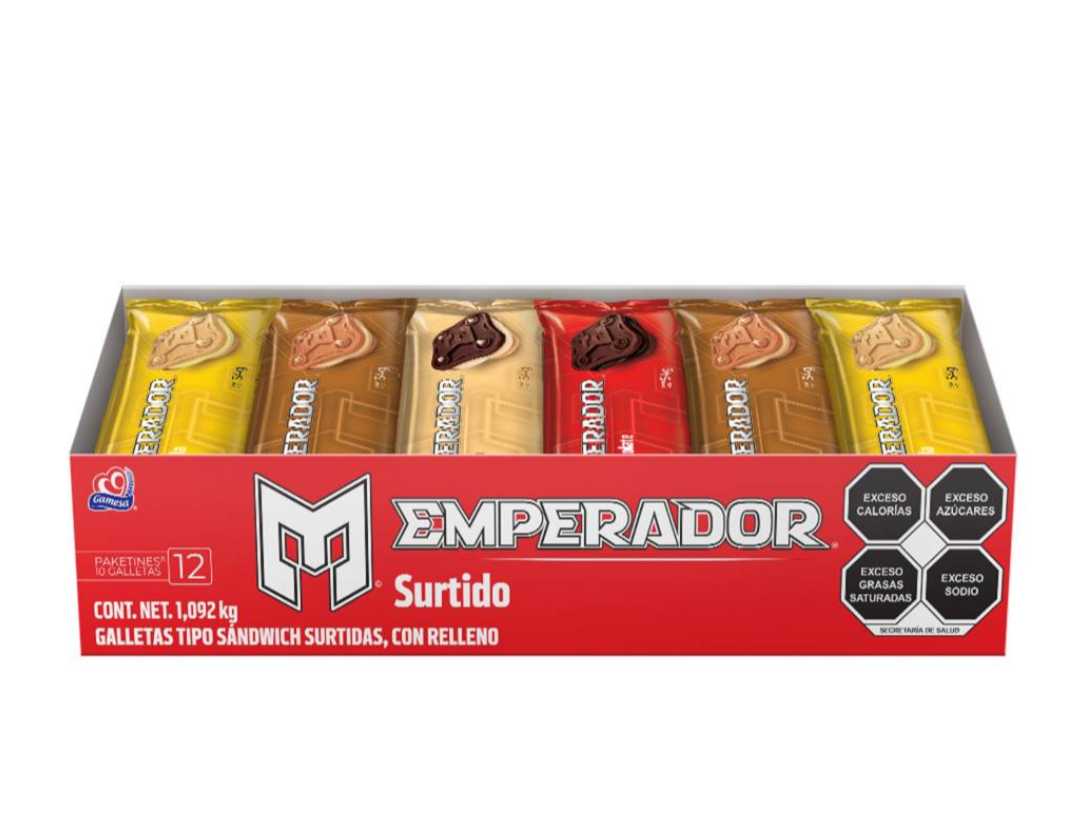 EMPERADOR GAMESA SURTIDO 12 PZS DE 91 GR C/U