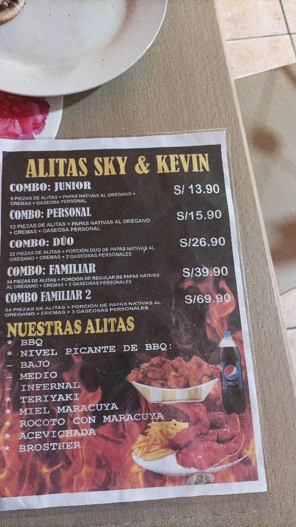 Jugos y alitas BBQ en Huacho