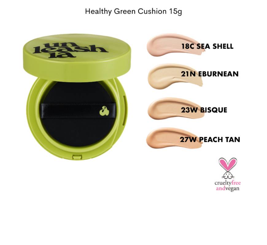 UNLEASHIA, Satin Wear Healthy-Green Cushion, 15g