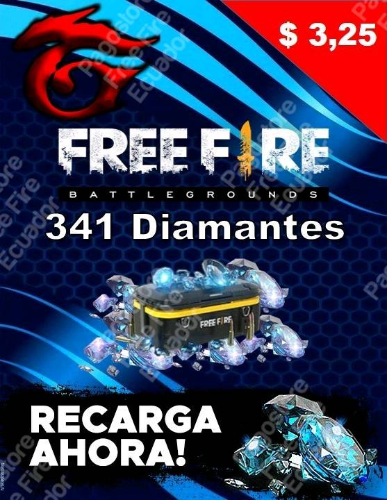 Diamantes Free Fire en Ecuador. Recarga por ID