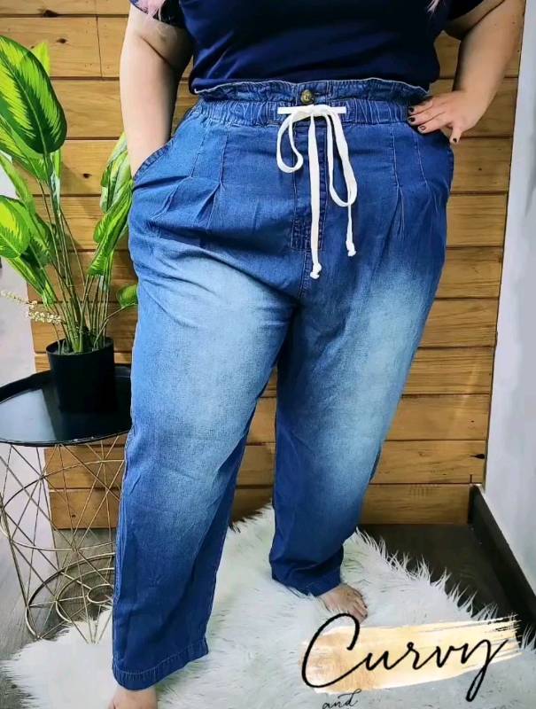 1520 - Jogguers pants Aladino conn pretina doble botón y trenzado frente
