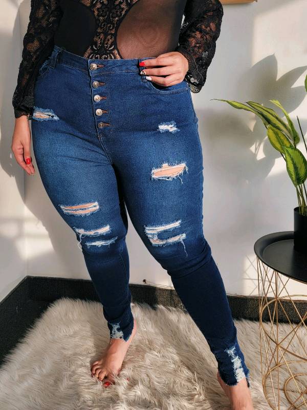 36989 - Jeans Skinny ripped de cinco botones 