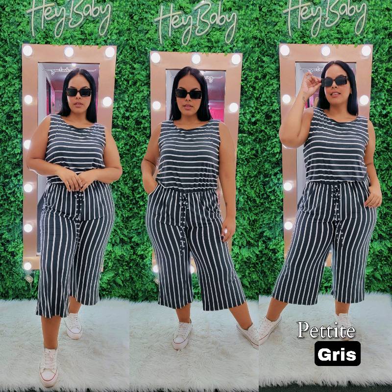 2423 - Jumpsuit de líneas Pettite