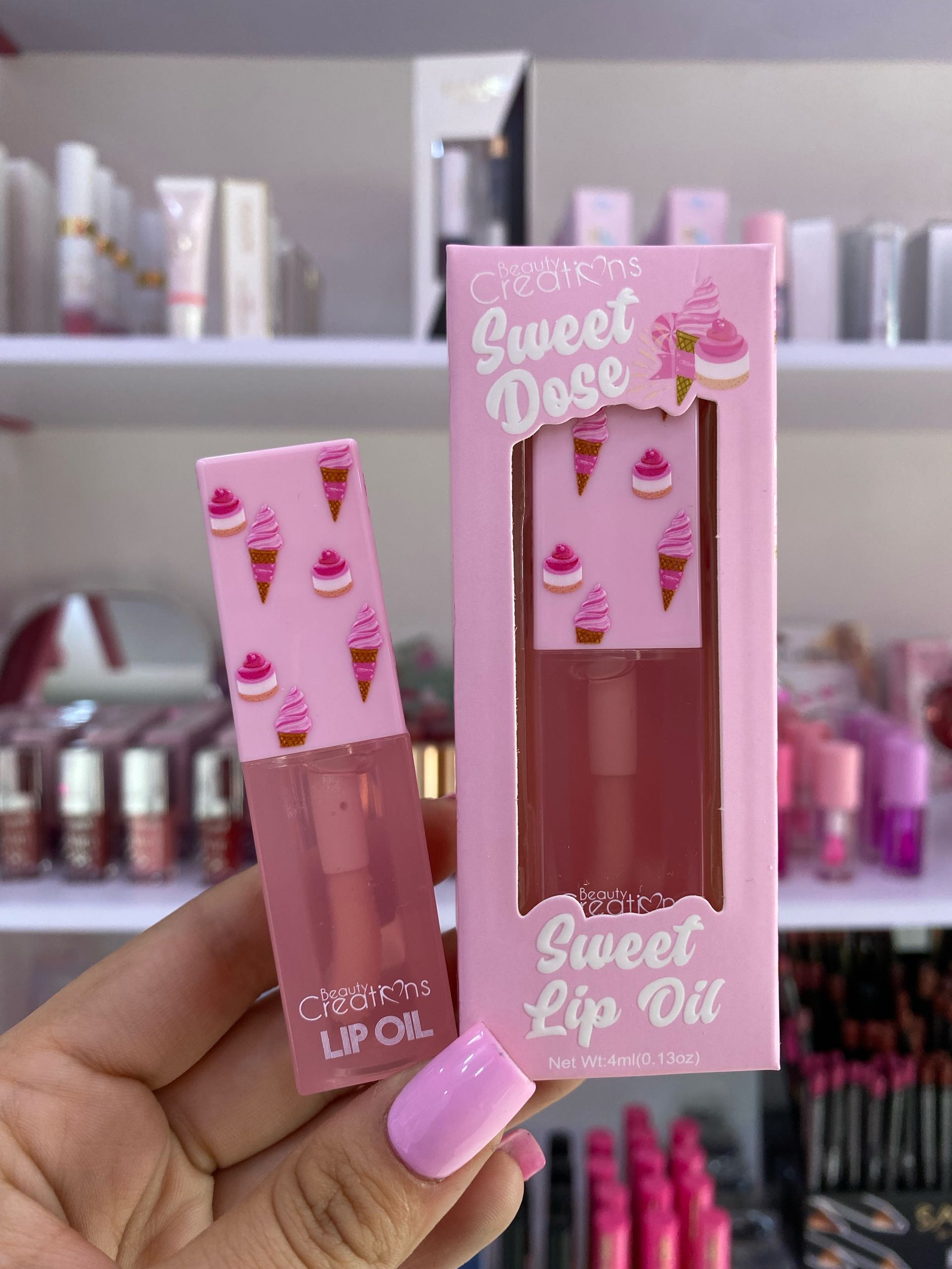 Lip oil helado beauty creations 