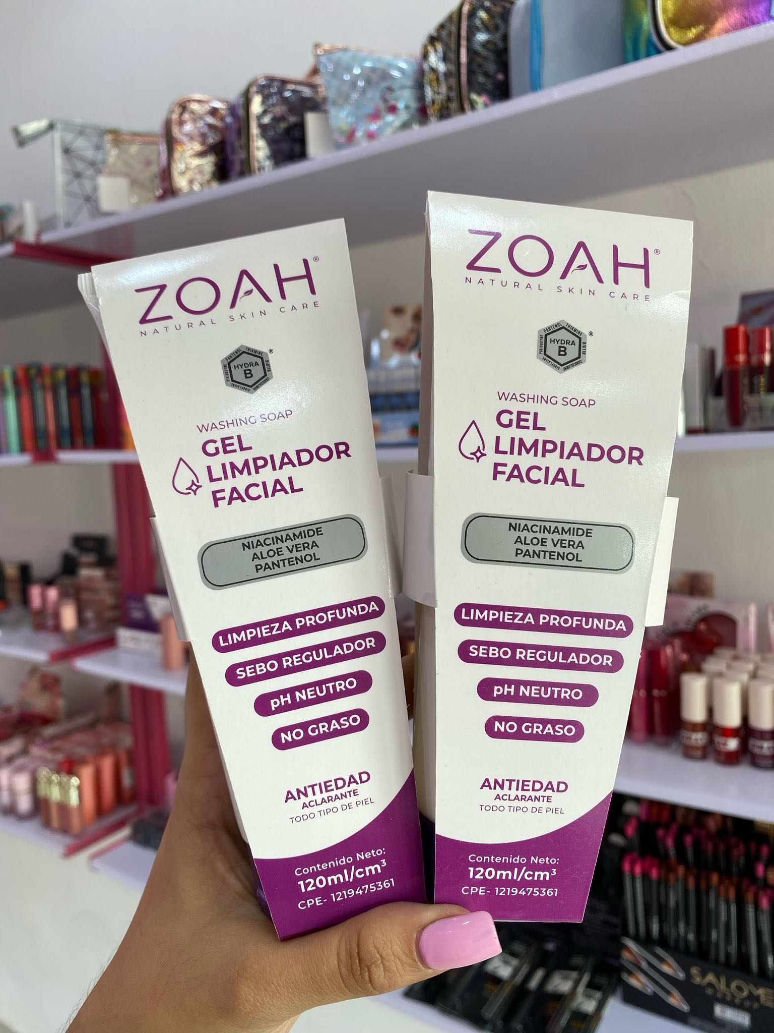 Gel limpiador facial Zoah 