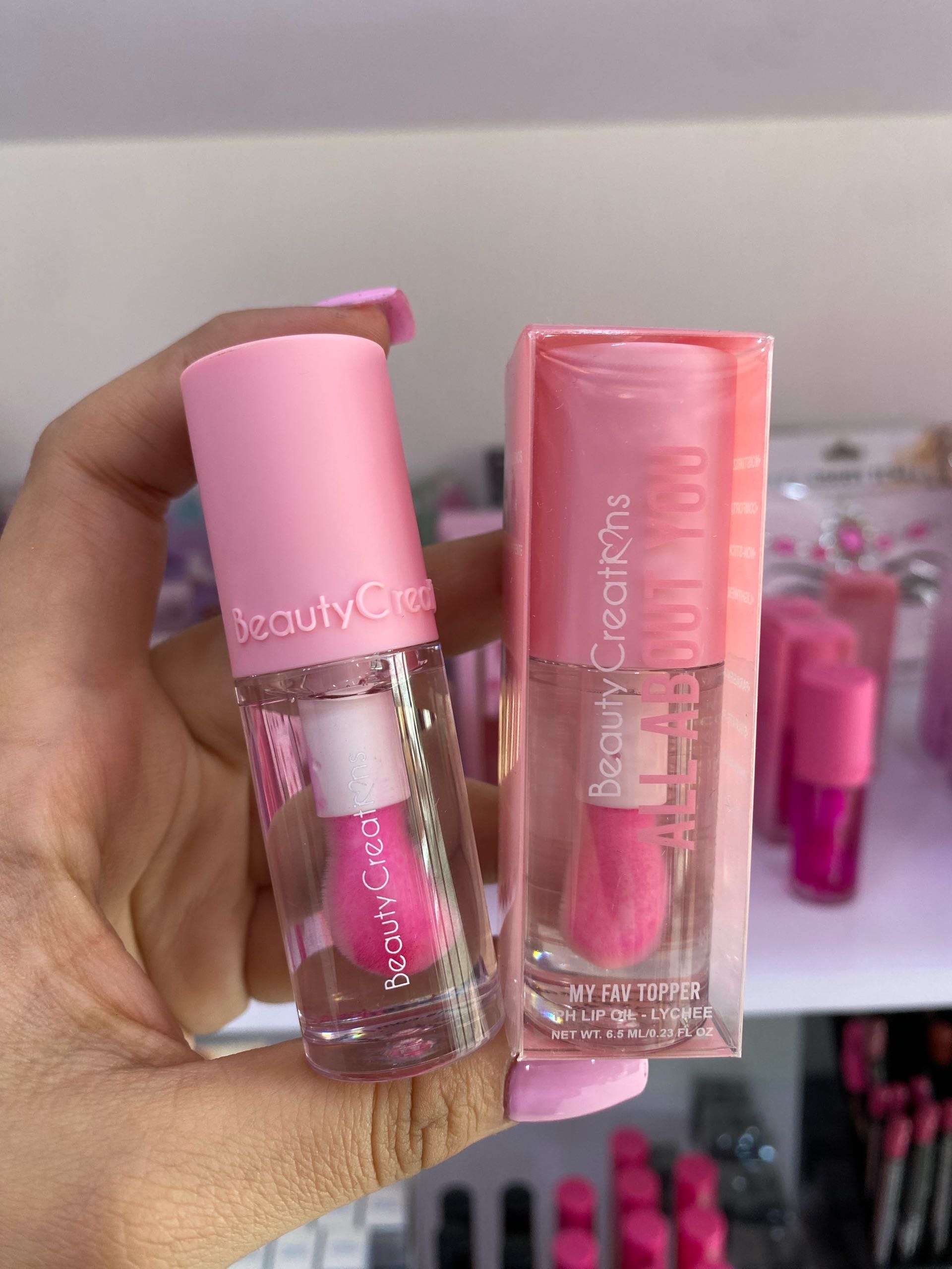 Lip oil beauty creations mágico transparente 