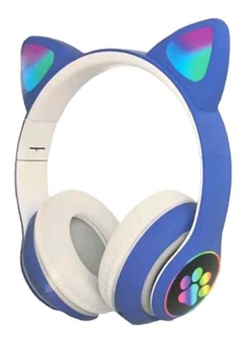 Auriculares Bluetooth Manos Libres Para Nenas Orejas Gatito