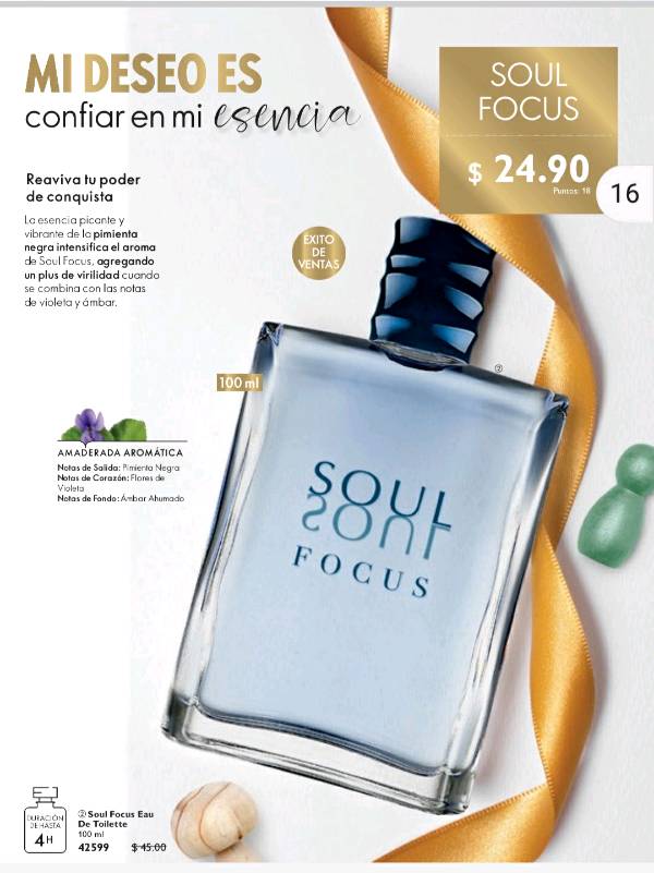 Perfume para hombre SOUL FOCUS