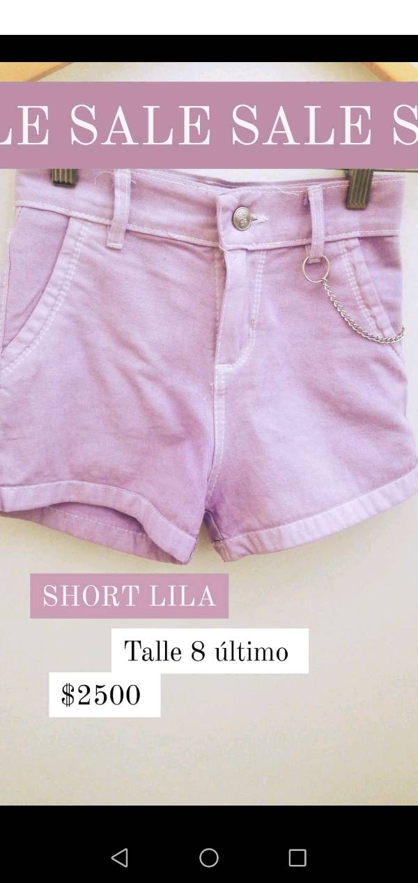 (SALE) Short con Licras | Mujer | Lila