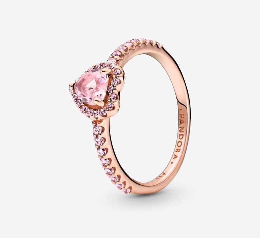 Anillo Pandora con baño Oro rosa 