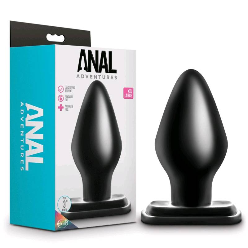 Plug Adventures – XXL – Negro 15 cm.
