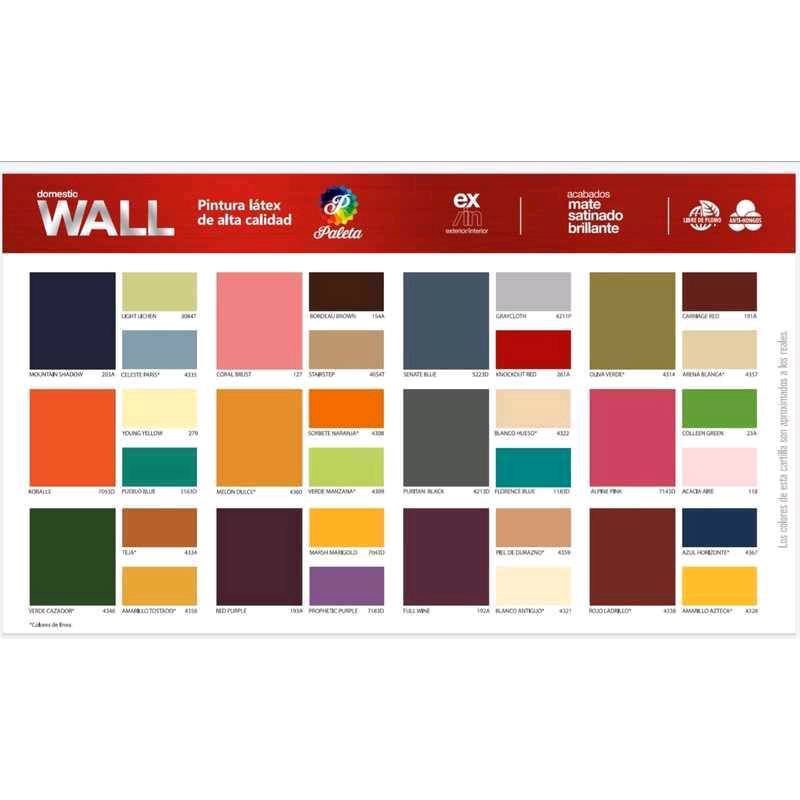 Cubeta De Pintura Base Agua Domestic Wall, Color Blanco Puro, Duración 5  Años, Uso En Interiores Y Exteriores, Antihongos Y 100% Lavable : Precio  Guatemala