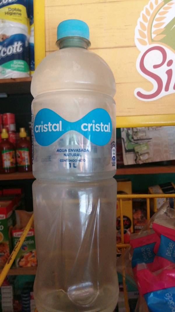 BOTELLA CRISTAL 1L TRANSPARENTAQUA SANA