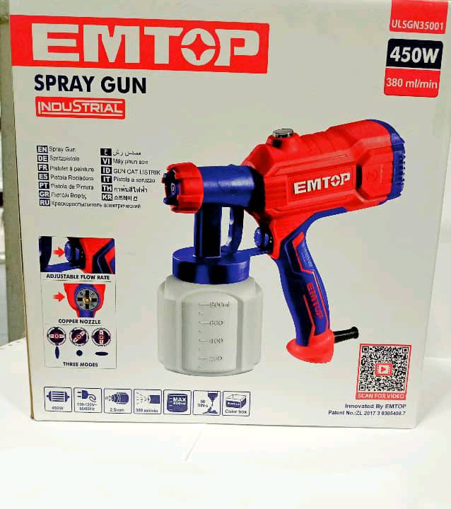 Pistola De Pintar Con Compresor Emtop Esgn35001-4