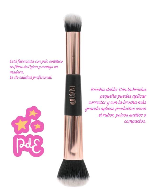 Brocha Individual Doble Kabuki Angular