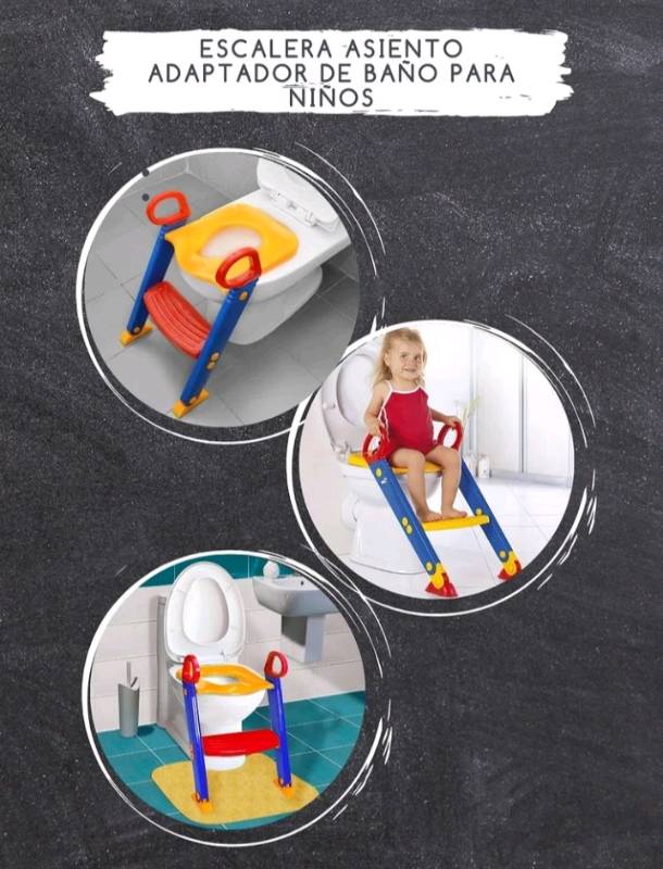 Adaptador Escalera Asiento Baño Para Niños Unisex