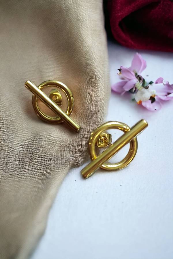 Aretes retro grandes (oro)