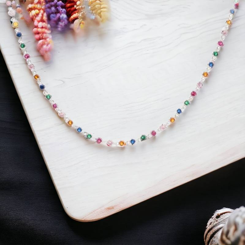 Collar Rainbow (plata)