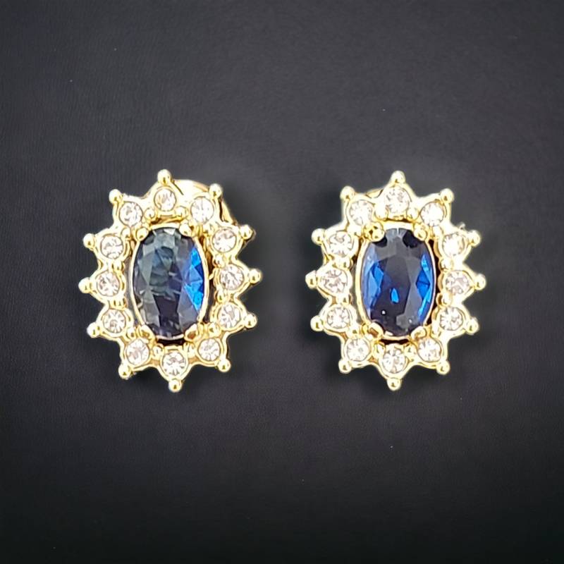 Aretes vintage azules