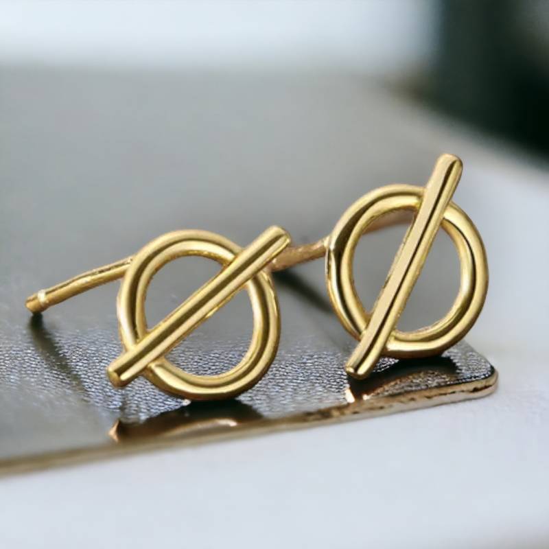 Aretes retro oro