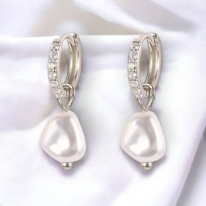 Argolllas perlas y circonias (plata)