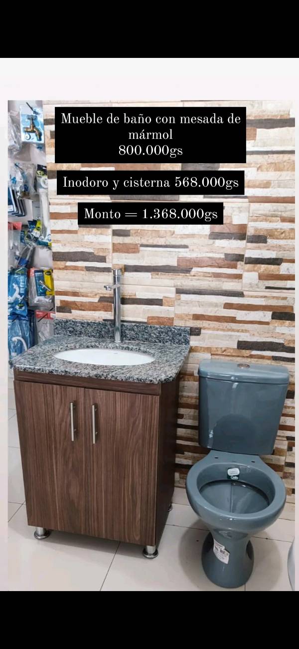 Combo muebles de baño más Inodoro y cisterna baja 