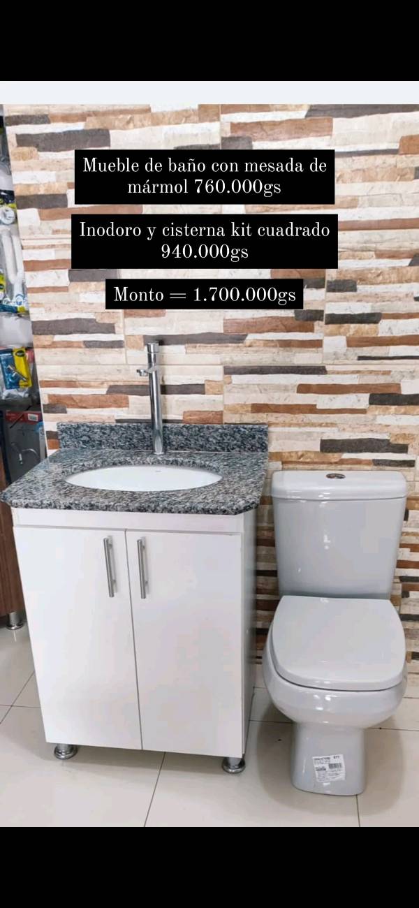 Combo muebles de baño más Inodoro y cisterna baja 