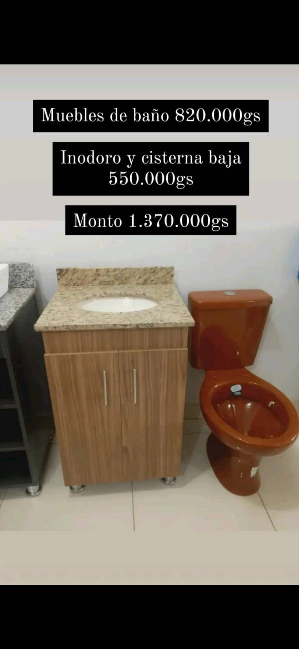 Combo muebles de baño más Inodoro y cisterna baja 