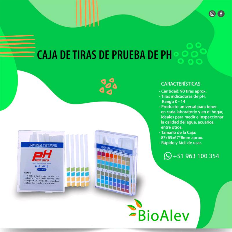 TIRAS PARA MEDIR pH – Hidroponia