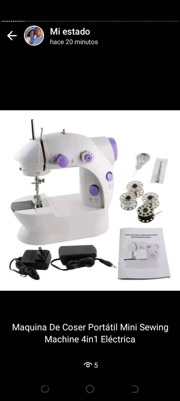 Maquina De Coser Portátil Mini Sewing Machine 4in1 Eléctrica