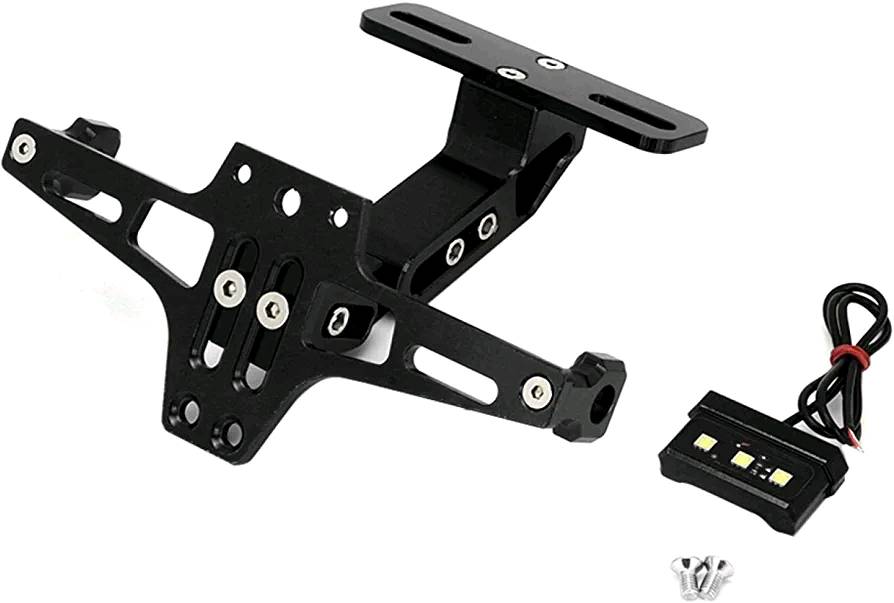 PORTA PLACAS RETRACTIL CON LUZ 
