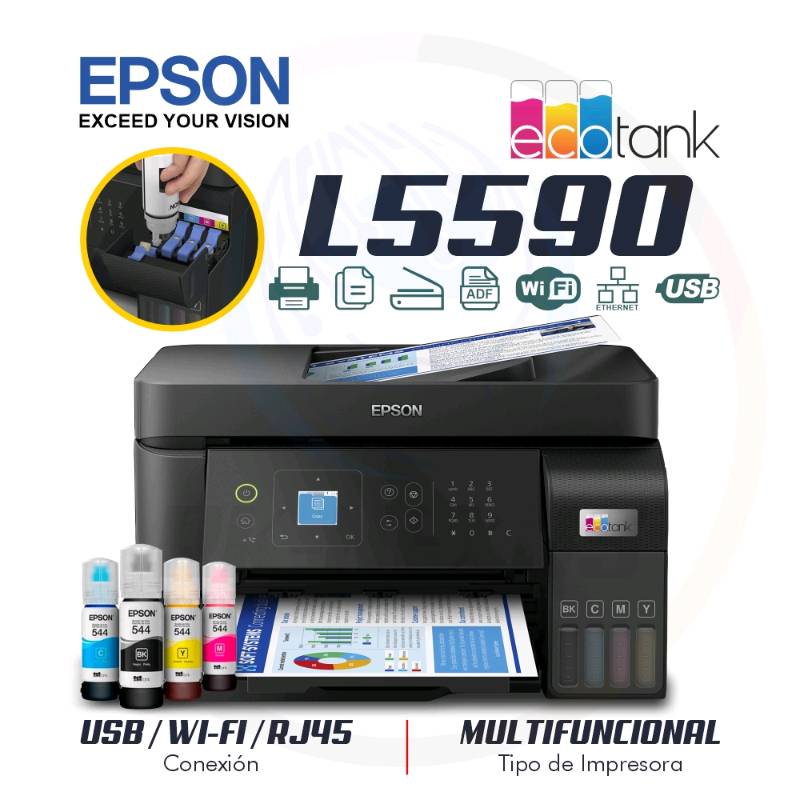 IMPRESORA EPSON MULTIFUNCIONAL ECOTANK L5590 USB/WIFI/ETHERNET