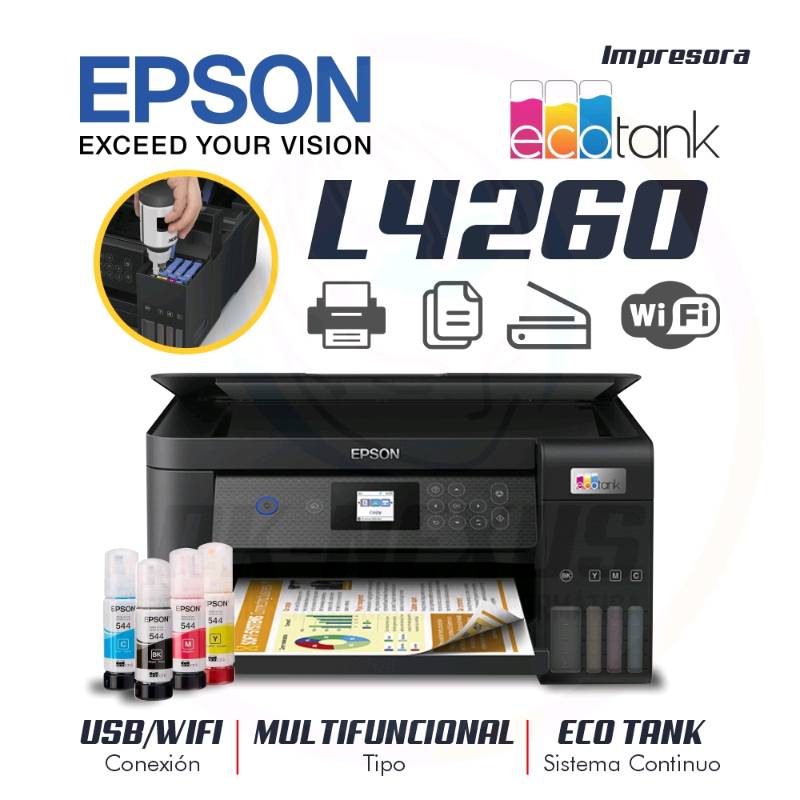 IMPRESORA EPSON MULTIFUNCIONAL ECOTANK L4260 USB/WIFI