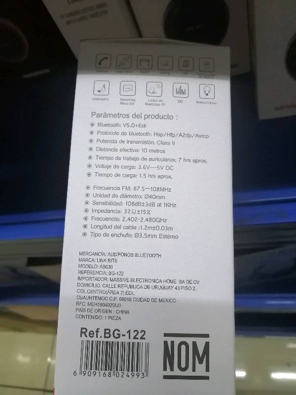 Audífonos Bluetooth
