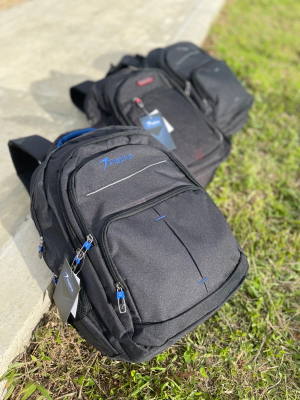 backpack, lifeboat, tripod