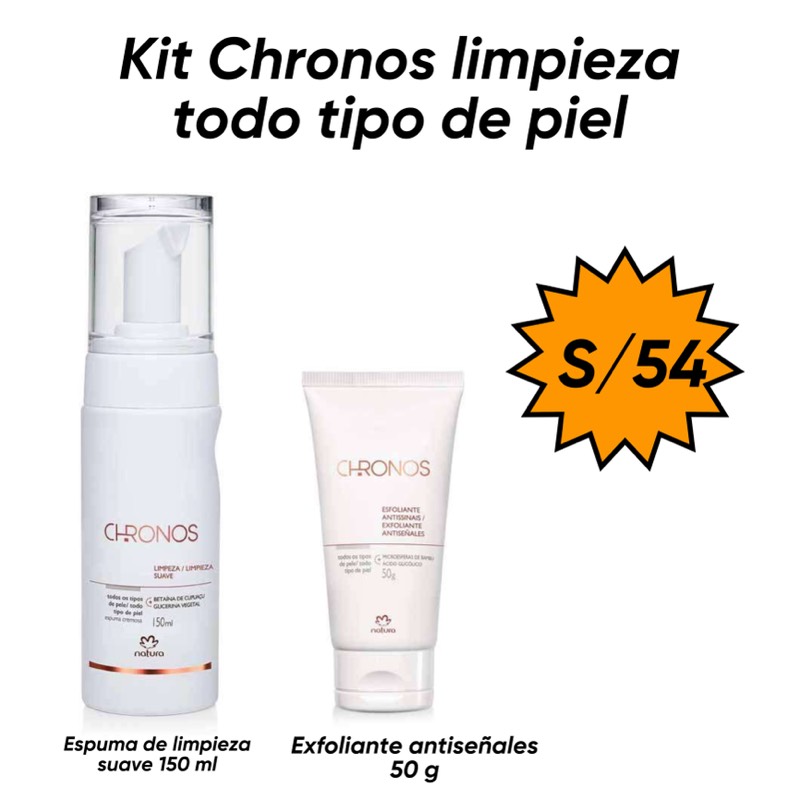 Kit Chronos limpieza todo tipo de piel en Lima