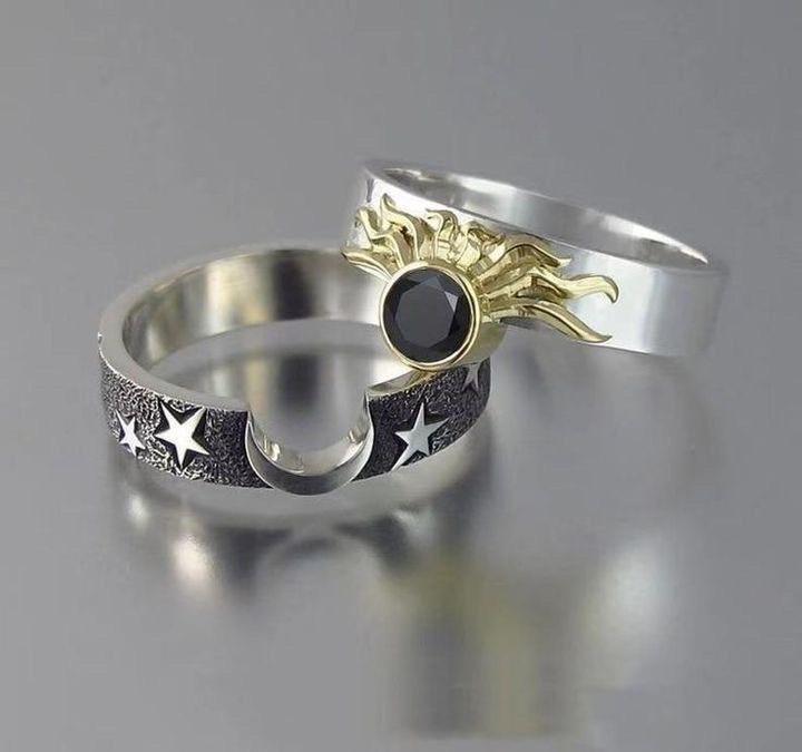 Anillo sol y luna 