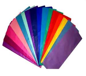 Paquete De Papel Crepe, 10 unidades, colores variados