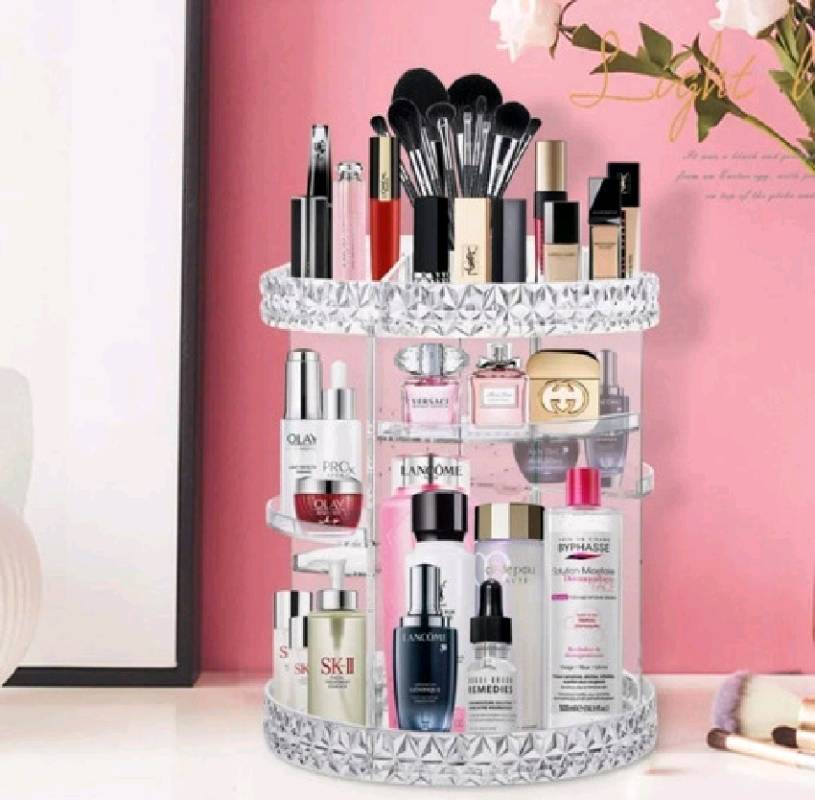 ORGANIZADOR EN ACRILICO GIRATORIO 360 – Pinkish Makeup