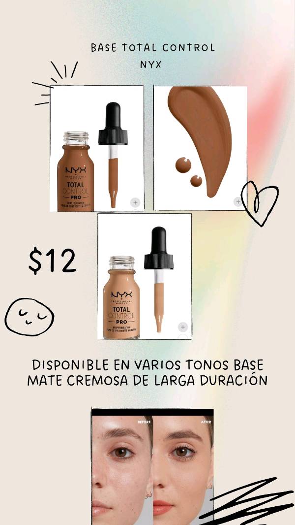 Base total control de NYX
